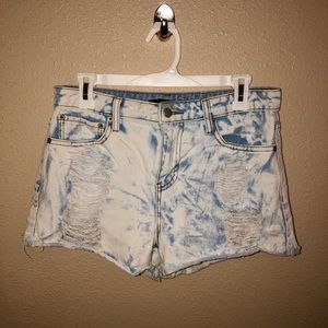 Acid wash Distressed shorts